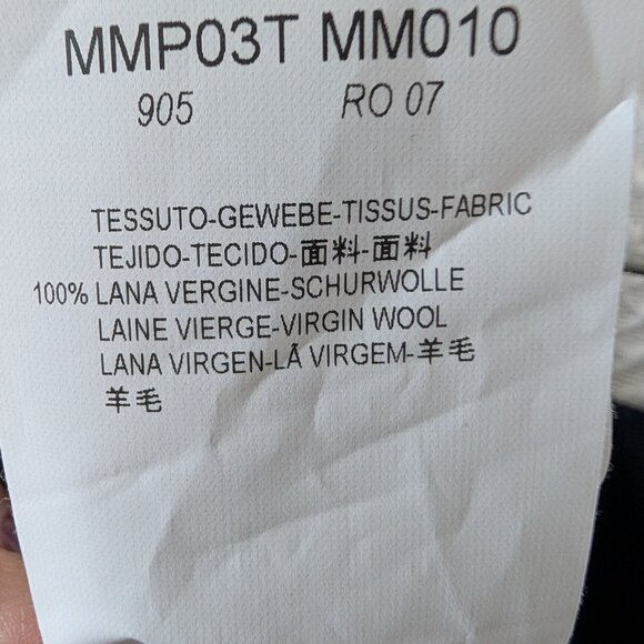 ARMANI COLLEZIONI Navy Blue 100% virgin wool pants trousers Size 8 Career Office - Picture 9 of 11